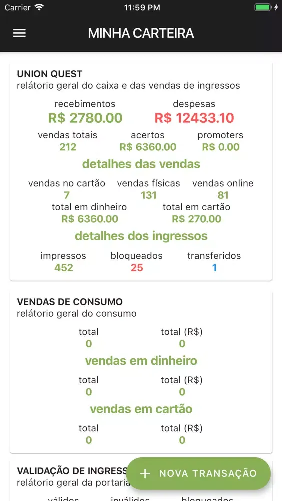 Ingressos Virtuais - Produção スクリーンショット