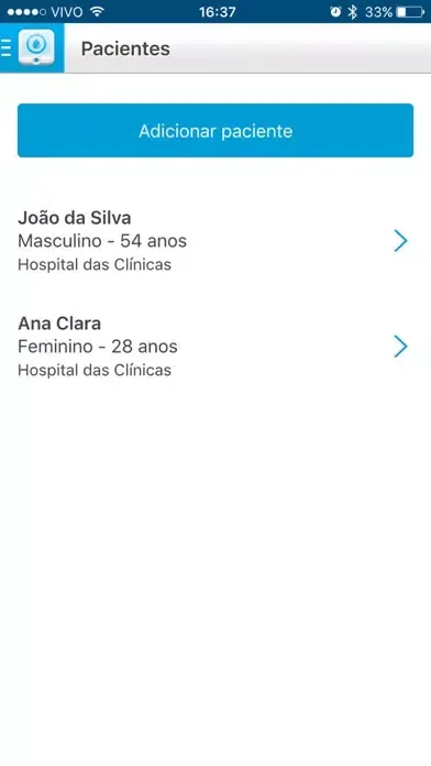 Capturas de tela do InsulinAPP Solução Hospitalar