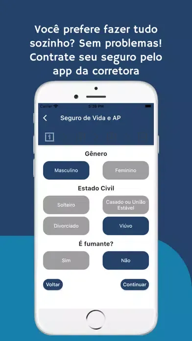 Capturas de tela do ADON Consultoria Mobile