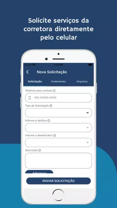 Capturas de tela do ADON Consultoria Mobile