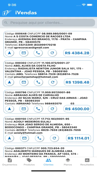 Capturas de pantalla de iVendas - Força de Vendas