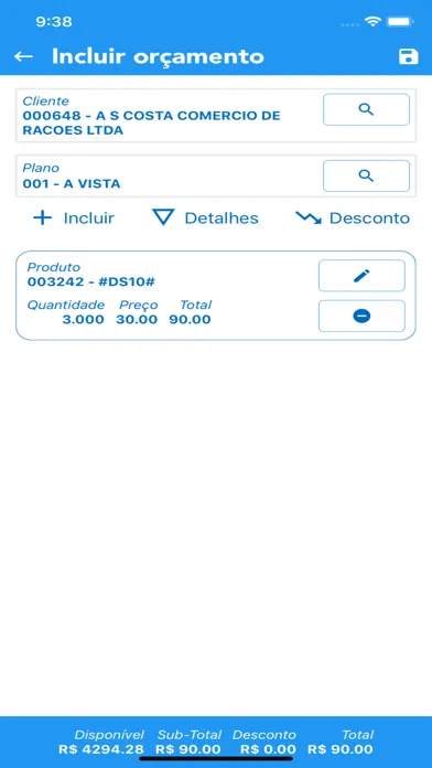 Capturas de pantalla de iVendas - Força de Vendas