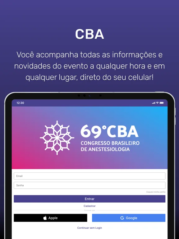 ภาพหน้าจอของ CBA 2024 iPad 
