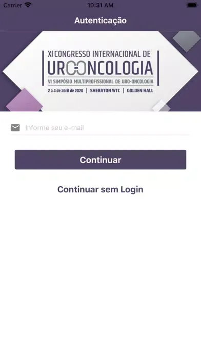 CONGRESSO URO-ONCOLOGIA 2020 Screenshots