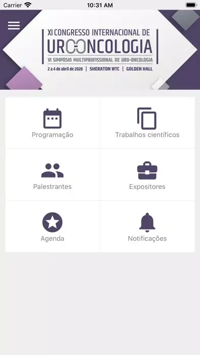 CONGRESSO URO-ONCOLOGIA 2020 Screenshots