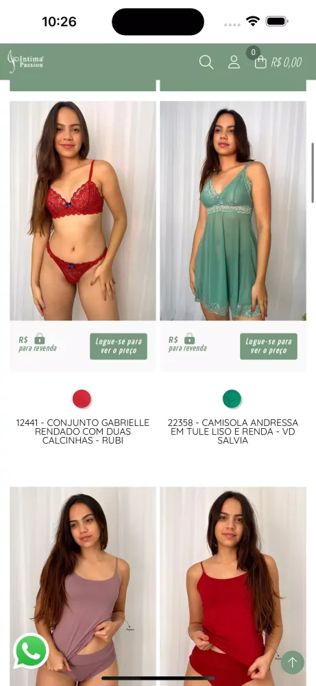 Intima Passion Lingerie Ekran Görüntüleri