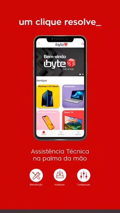 Tangkapan skrin Ibyte Service