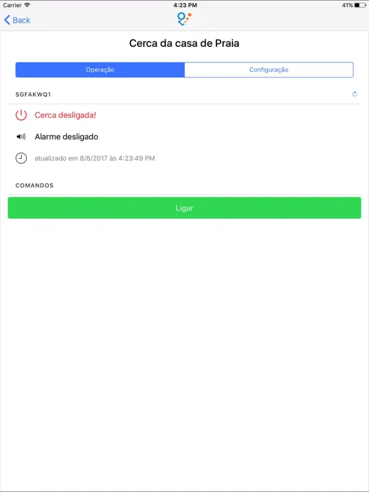 Capturas de pantalla de iotech Control iPad 