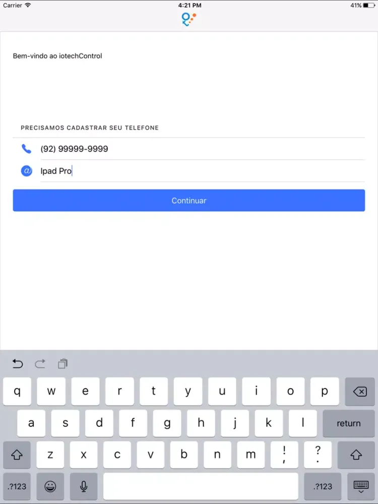 Capturas de pantalla de iotech Control iPad 