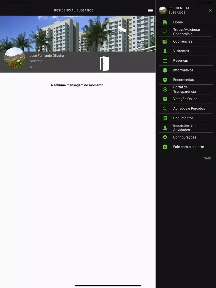 Tangkapan layar TCond iPad 