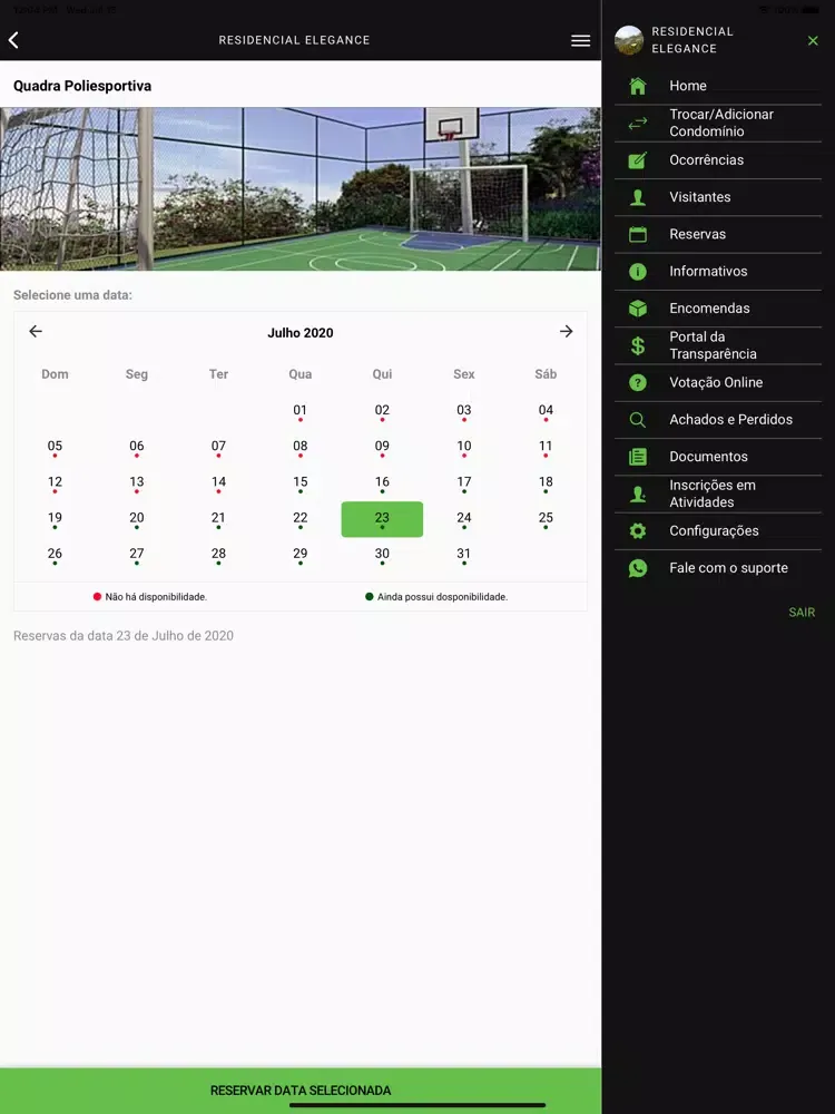 Tangkapan layar TCond iPad 