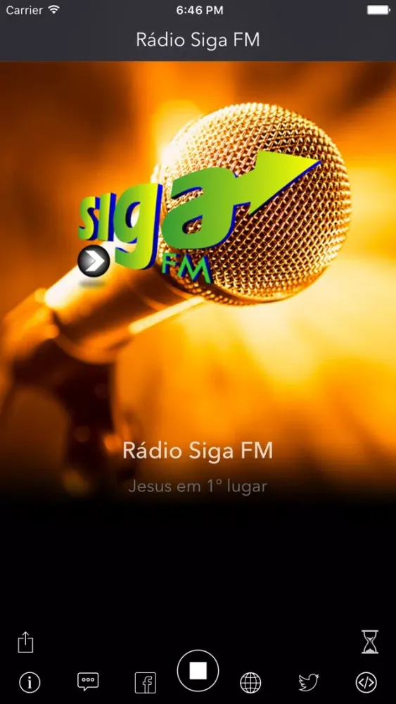ภาพหน้าจอของ Rádio Siga FM