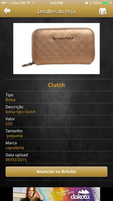 Capturas de tela do myFreeVirtualCloset
