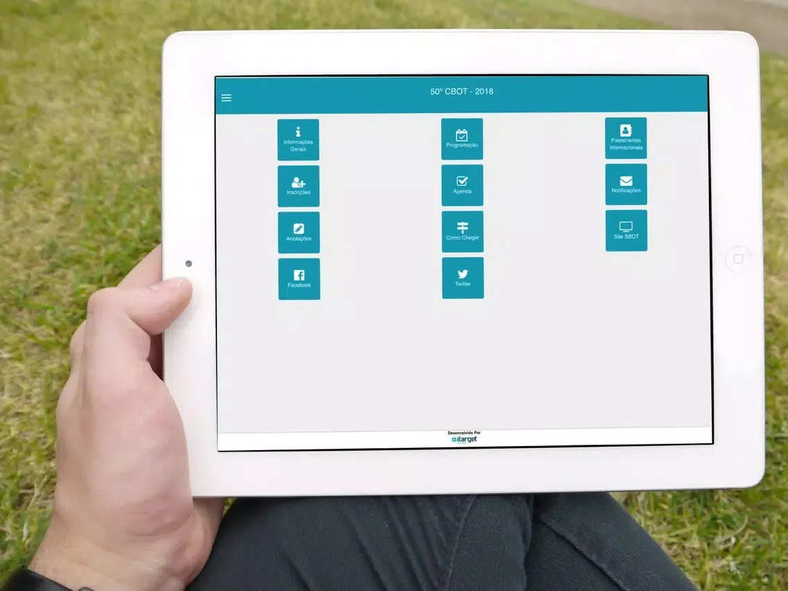 Capturas de tela do CBOT 2018 iPad 