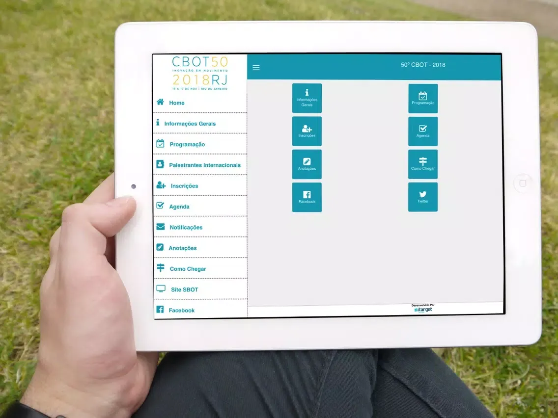 Capturas de tela do CBOT 2018 iPad 