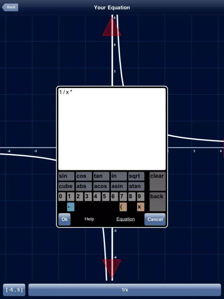 MathDraw: Draw, Chart, Plot, Graph, Calc Math Equations. Linear, Quadratic and Trigonometry. Bhaskara Formula. Perfect for College and University. iPad  Screenshots