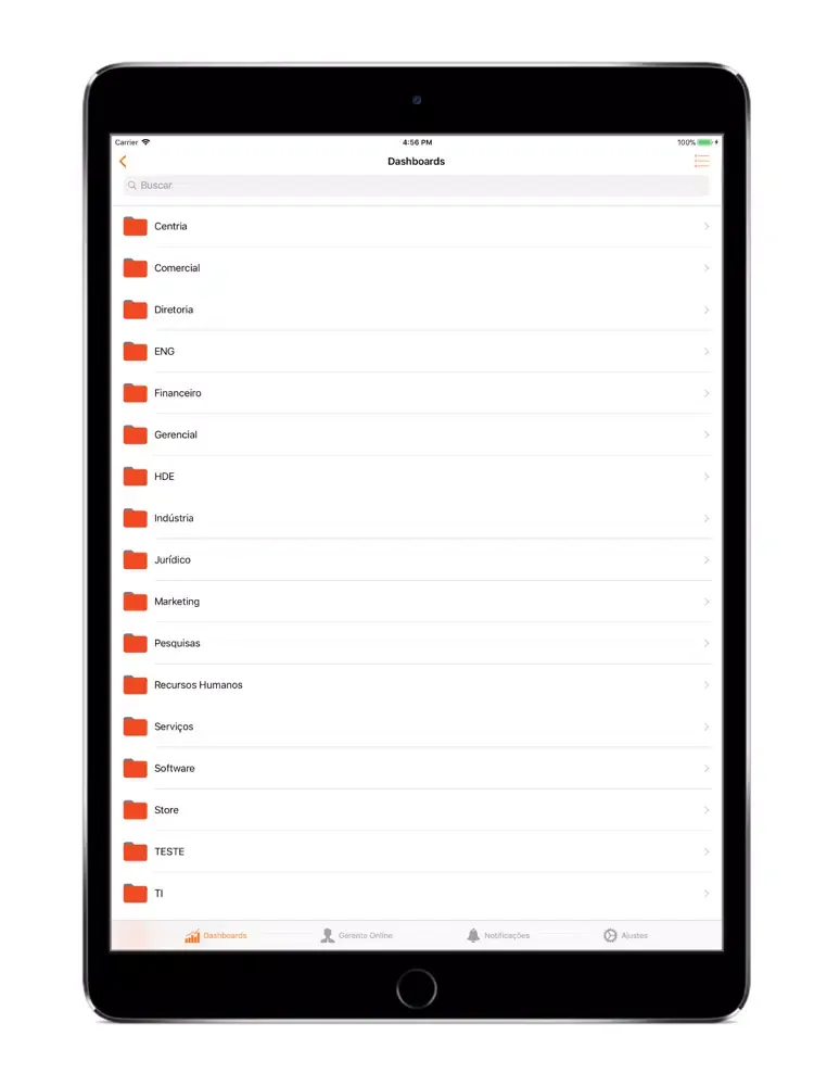Tangkapan layar Jiva Vision iPad 