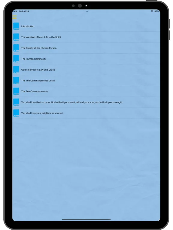 Zrzuty ekranu Catechism of the Catholic iPad 