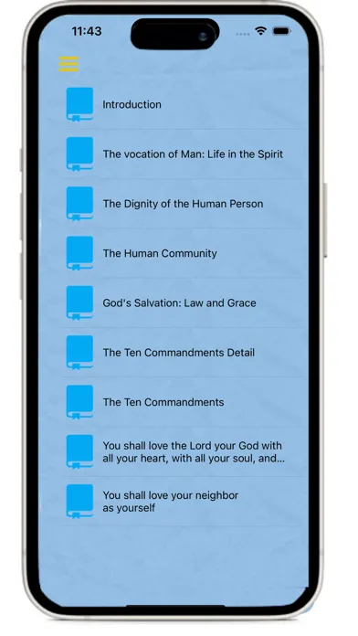 Zrzuty ekranu Catechism of the Catholic