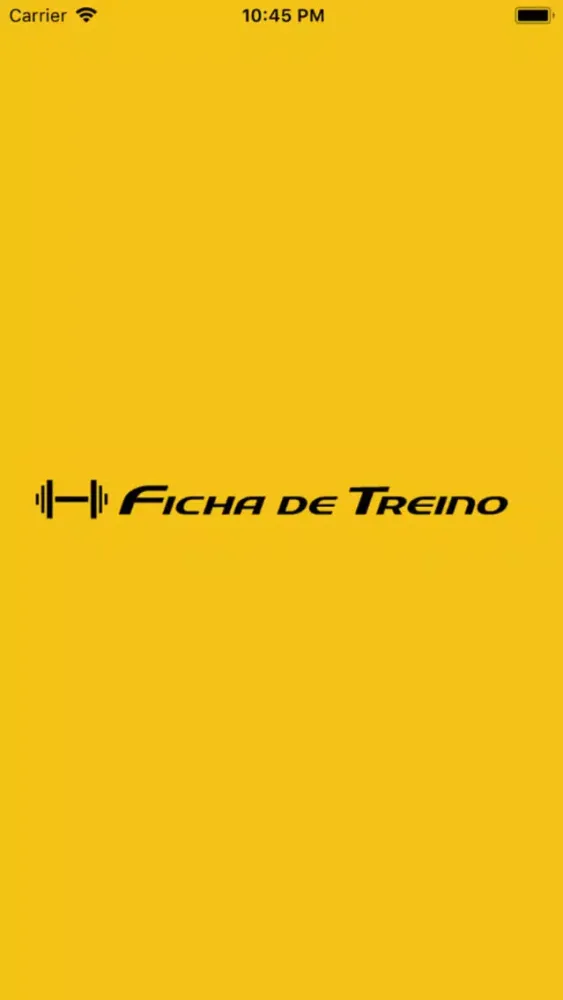 Capturas de tela do Ficha de Treino