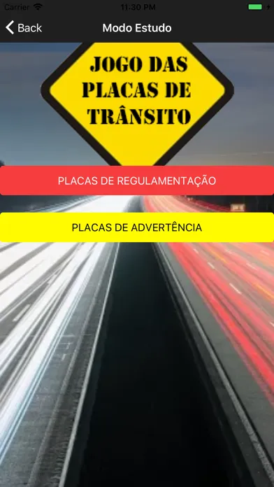 Jogo das Placas de Trânsito应用截图