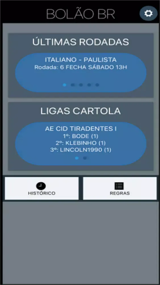 Скриншоты Bolao Amigos BR