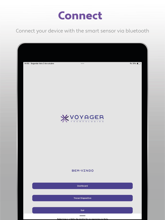 ภาพหน้าจอของ Voyager Connect iPad 