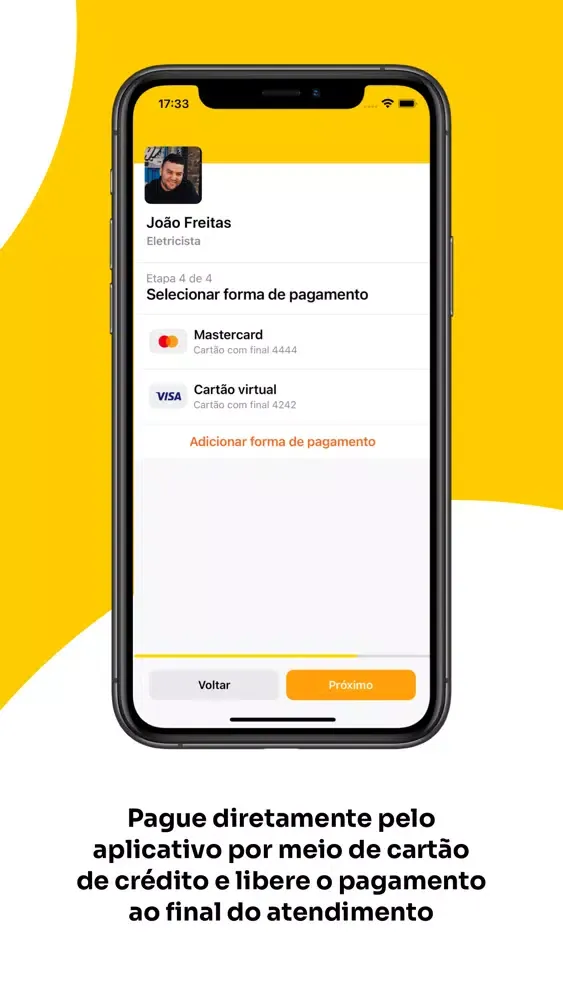 Capturas de tela do Serviço AKI