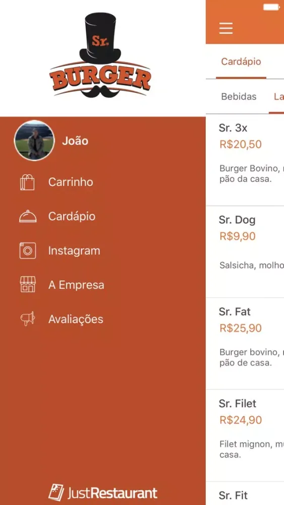 Sr Burger Ekran Görüntüleri