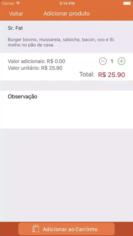 Sr Burger Ekran Görüntüleri