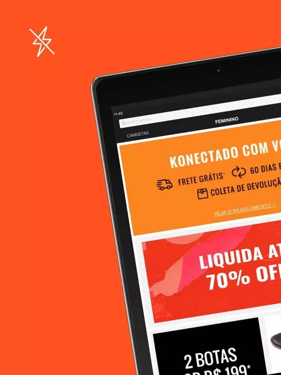 Tangkapan skrin Kanui: Ofertas Sportwear iPad 