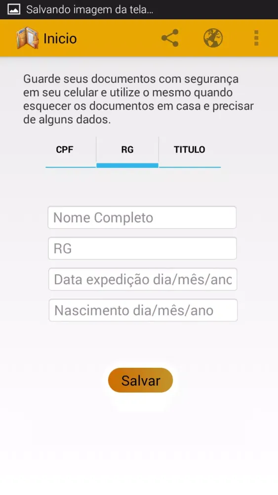 Documentos Portáteis Screenshots