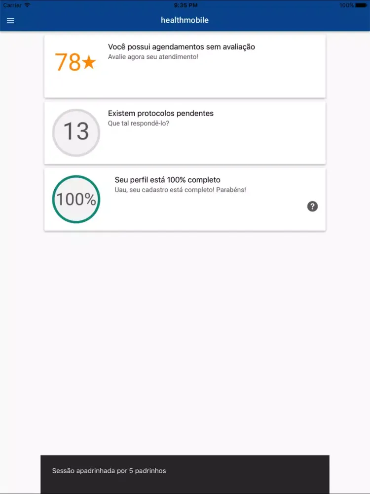 Скриншоты Healthmobile iPad 