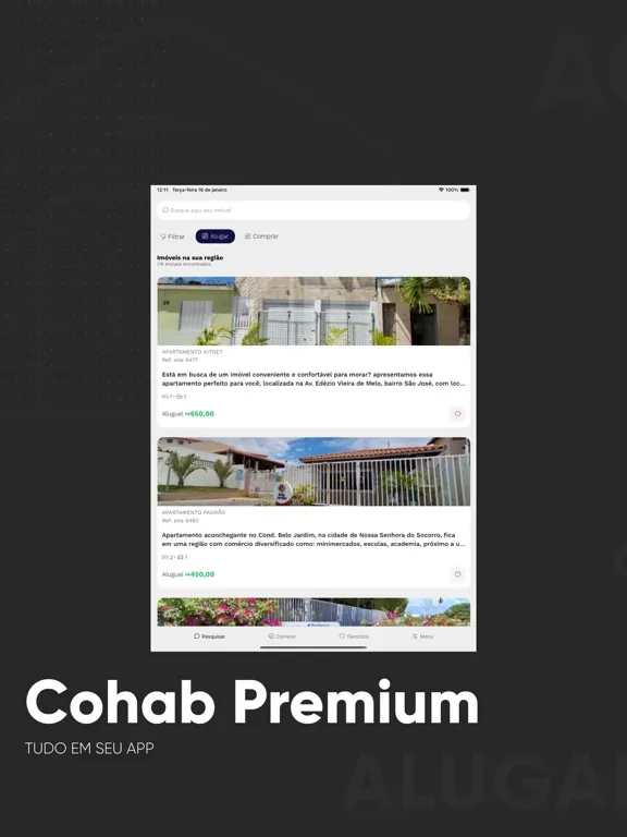 Cohab Premium Imobiliária iPad  स्क्रीनशॉट