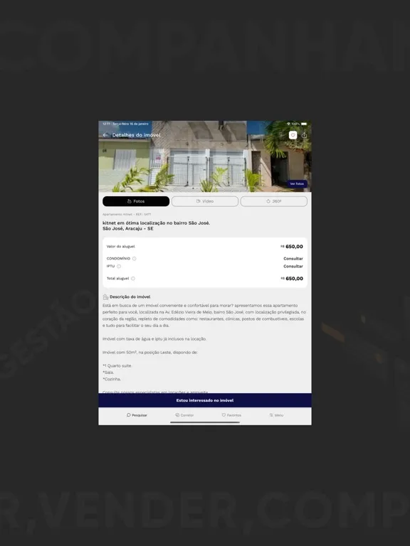 Cohab Premium Imobiliária iPad  स्क्रीनशॉट