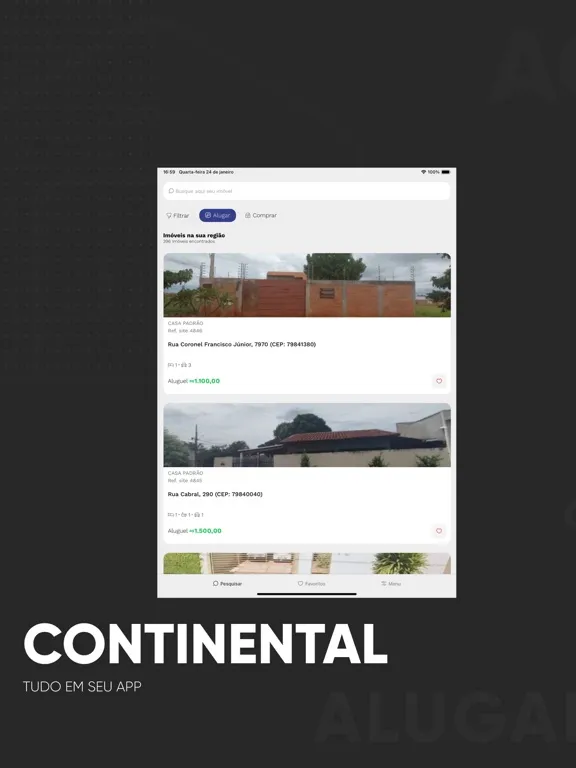 Imobiliária Continental iPad 应用截图