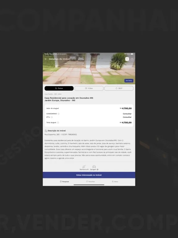 Imobiliária Continental iPad 应用截图