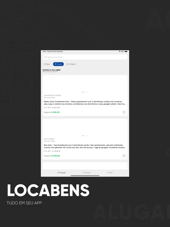 Скриншоты Locabens Imóveis iPad 
