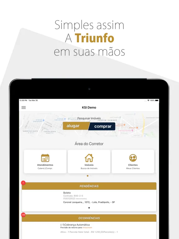 Triunfo Negócios Imobiliários iPad  স্ক্রিনশট