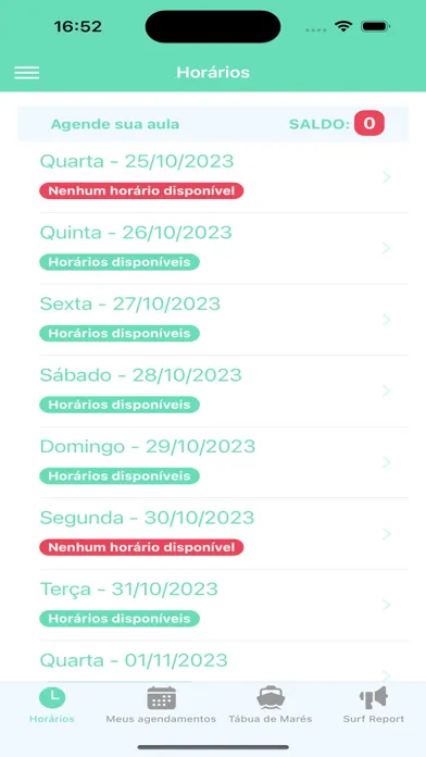 Capturas de tela do Nay Surf Club App