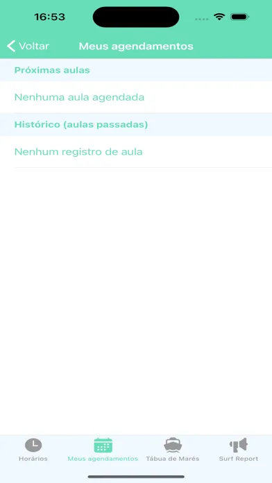 Capturas de tela do Nay Surf Club App
