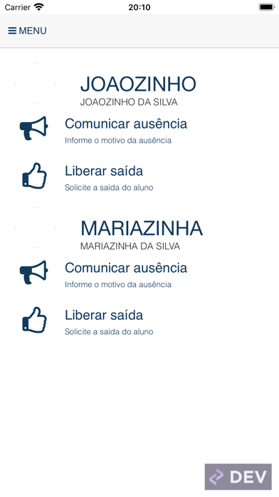 Capturas de pantalla de Aluno Seguro