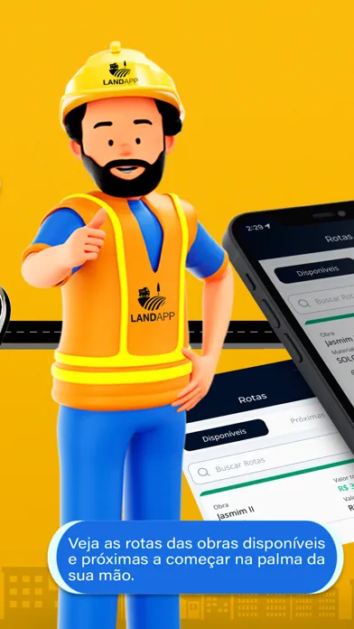 Captures d'écran de LandApp Motorista