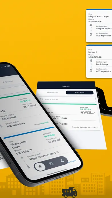 Captures d'écran de LandApp Motorista