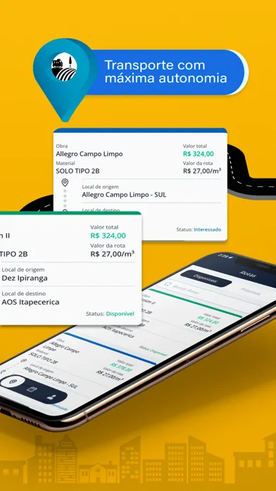 Captures d'écran de LandApp Motorista