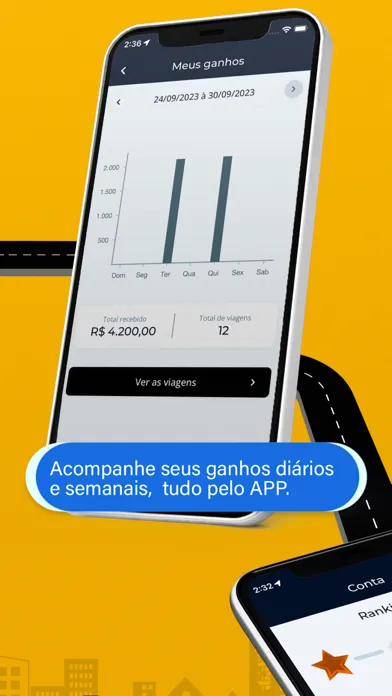 Captures d'écran de LandApp Motorista