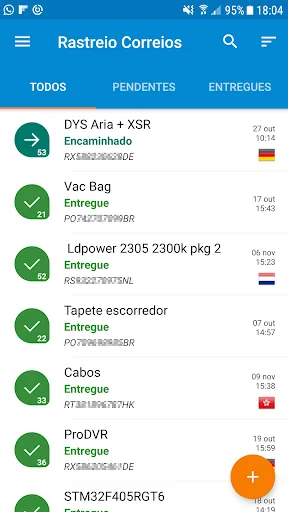 Screenshot di Rastreio Correios PRO