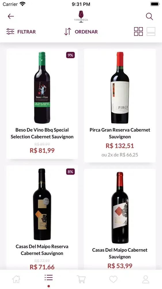 Capturas de pantalla de Vinodega