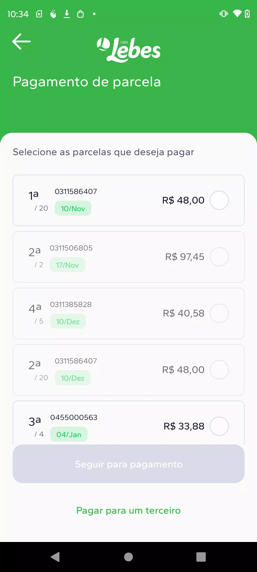 Lojas Lebes Screenshots