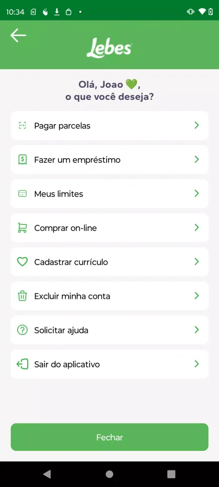 Lojas Lebes 스크린샷